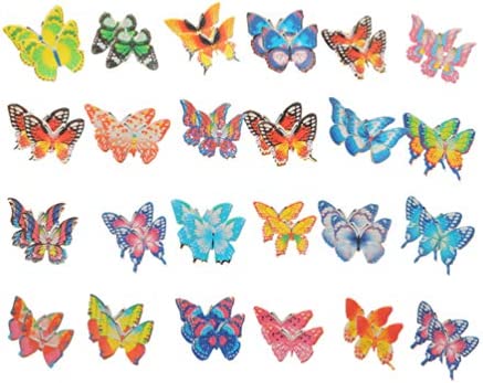 BESPORTBLE 350pcs Rice Paper Butterfly Cupcake Toppers Butterfly Edible Cake Toppers Butterfly Cake Decoration 3D Cake Toppers for Students Teenagers