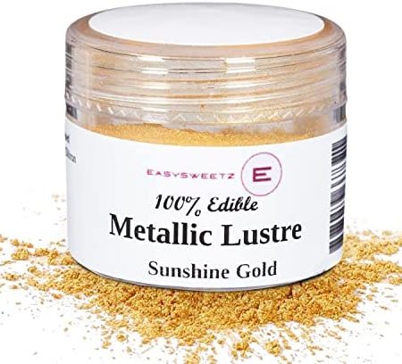 EasySweetz 100% Edible Metallic Lustre Dust (7g) (Sunshine Gold)