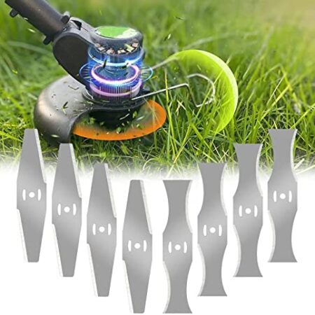 Electric Weed Eater Blades,Weed Wacker Metal Blades Edger Lawn Tool Blade,8 Pcs Cordless Brush Cutter Metal Blades,Weed Eater Blades for Cordless Brush Cutter String Trimmer
